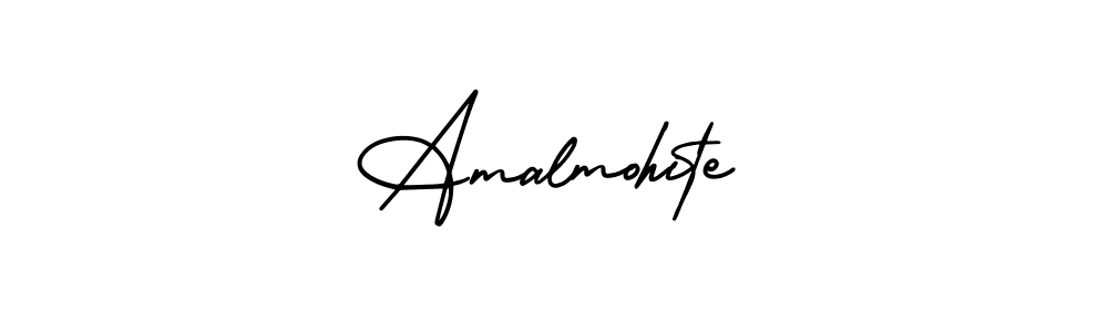 How to make Amalmohite name signature. Use AmerikaSignatureDemo-Regular style for creating short signs online. This is the latest handwritten sign. Amalmohite signature style 3 images and pictures png
