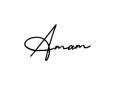 The best way (AmerikaSignatureDemo-Regular) to make a short signature is to pick only two or three words in your name. The name Amam include a total of six letters. For converting this name. Amam signature style 3 images and pictures png