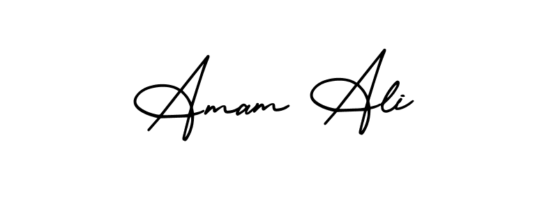 Similarly AmerikaSignatureDemo-Regular is the best handwritten signature design. Signature creator online .You can use it as an online autograph creator for name Amam Ali. Amam Ali signature style 3 images and pictures png