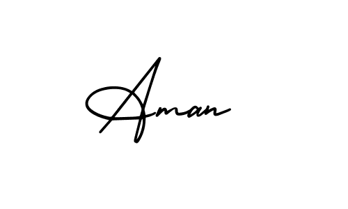 Make a beautiful signature design for name Aman . With this signature (AmerikaSignatureDemo-Regular) style, you can create a handwritten signature for free. Aman  signature style 3 images and pictures png