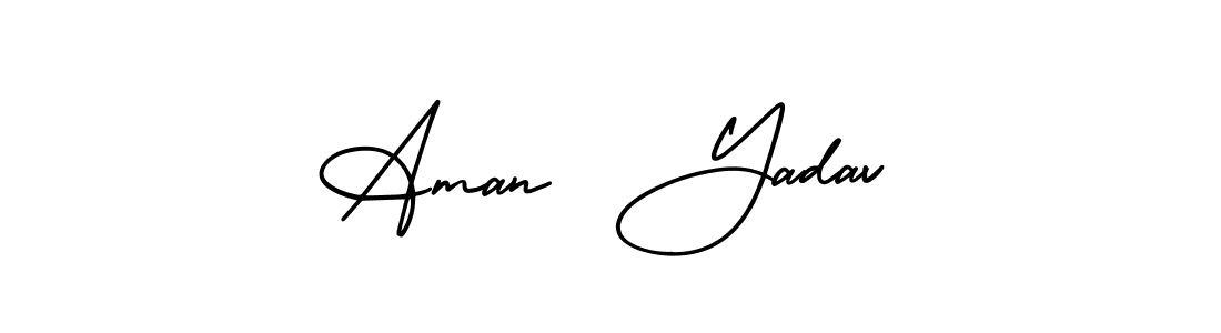 Design your own signature with our free online signature maker. With this signature software, you can create a handwritten (AmerikaSignatureDemo-Regular) signature for name Aman  Yadav. Aman  Yadav signature style 3 images and pictures png