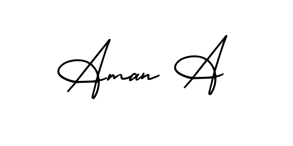 You can use this online signature creator to create a handwritten signature for the name Aman A. This is the best online autograph maker. Aman A signature style 3 images and pictures png