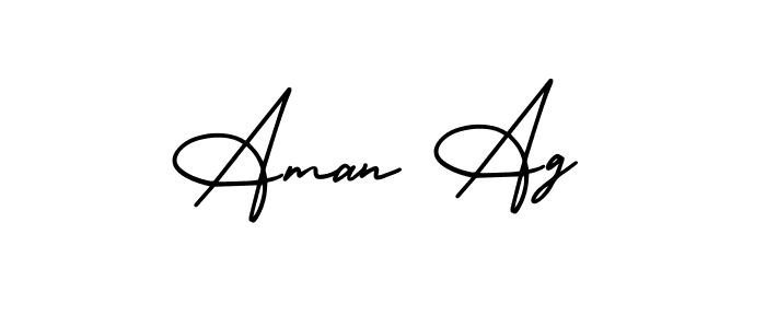 Make a short Aman Ag signature style. Manage your documents anywhere anytime using AmerikaSignatureDemo-Regular. Create and add eSignatures, submit forms, share and send files easily. Aman Ag signature style 3 images and pictures png