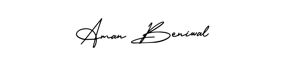 Make a beautiful signature design for name Aman Beniwal. Use this online signature maker to create a handwritten signature for free. Aman Beniwal signature style 3 images and pictures png