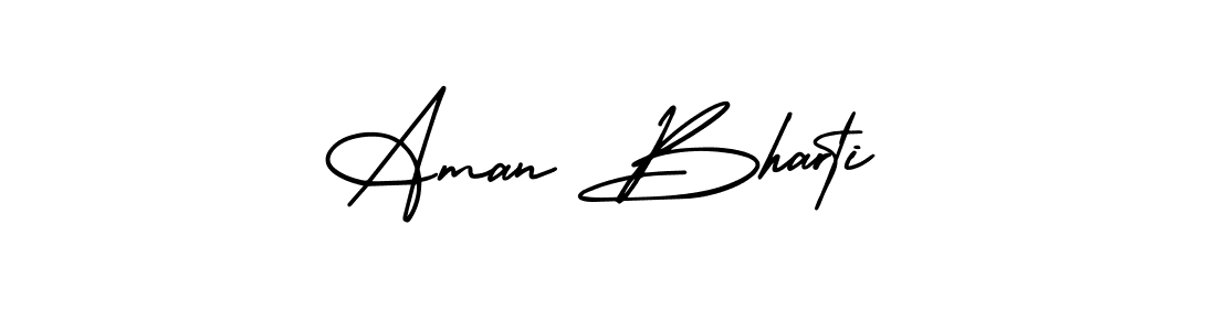 Here are the top 10 professional signature styles for the name Aman Bharti. These are the best autograph styles you can use for your name. Aman Bharti signature style 3 images and pictures png