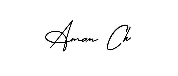 It looks lik you need a new signature style for name Aman Ch. Design unique handwritten (AmerikaSignatureDemo-Regular) signature with our free signature maker in just a few clicks. Aman Ch signature style 3 images and pictures png
