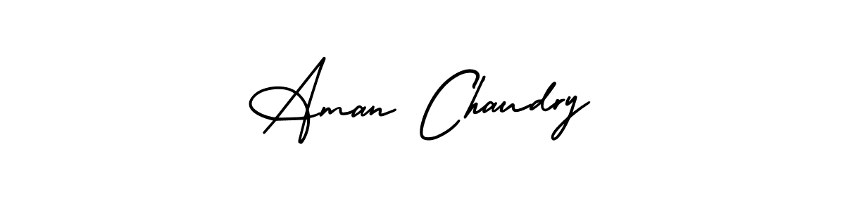 Also we have Aman Chaudry name is the best signature style. Create professional handwritten signature collection using AmerikaSignatureDemo-Regular autograph style. Aman Chaudry signature style 3 images and pictures png