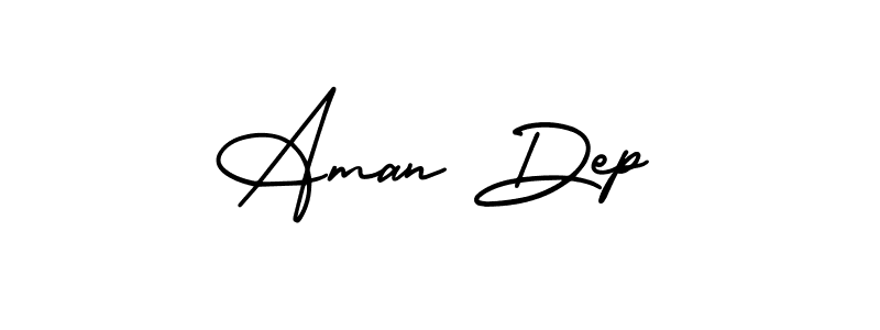 How to make Aman Dep name signature. Use AmerikaSignatureDemo-Regular style for creating short signs online. This is the latest handwritten sign. Aman Dep signature style 3 images and pictures png