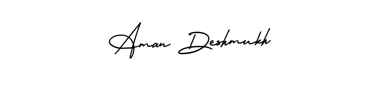 Create a beautiful signature design for name Aman Deshmukh. With this signature (AmerikaSignatureDemo-Regular) fonts, you can make a handwritten signature for free. Aman Deshmukh signature style 3 images and pictures png