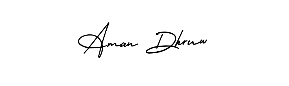 Here are the top 10 professional signature styles for the name Aman Dhruw. These are the best autograph styles you can use for your name. Aman Dhruw signature style 3 images and pictures png