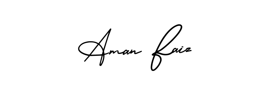 Also we have Aman Faiz name is the best signature style. Create professional handwritten signature collection using AmerikaSignatureDemo-Regular autograph style. Aman Faiz signature style 3 images and pictures png