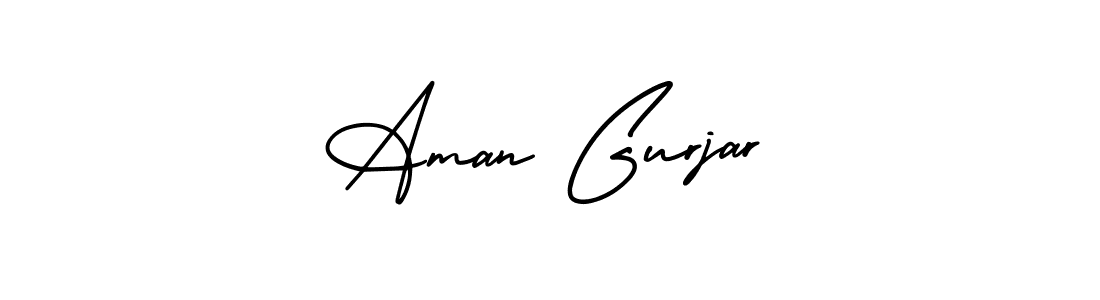 Design your own signature with our free online signature maker. With this signature software, you can create a handwritten (AmerikaSignatureDemo-Regular) signature for name Aman Gurjar. Aman Gurjar signature style 3 images and pictures png