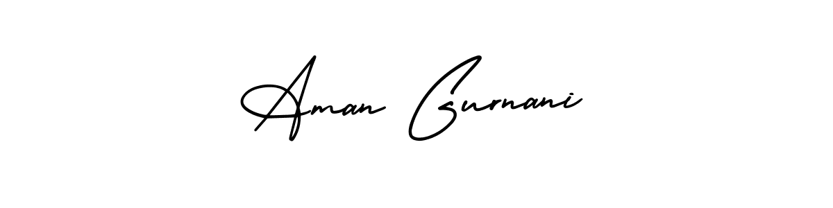 Make a beautiful signature design for name Aman Gurnani. With this signature (AmerikaSignatureDemo-Regular) style, you can create a handwritten signature for free. Aman Gurnani signature style 3 images and pictures png