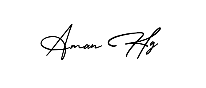 Also we have Aman Hg name is the best signature style. Create professional handwritten signature collection using AmerikaSignatureDemo-Regular autograph style. Aman Hg signature style 3 images and pictures png