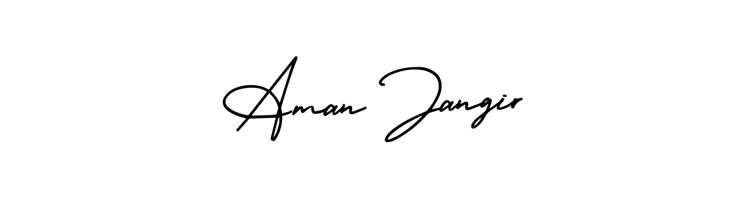 Make a beautiful signature design for name Aman Jangir. Use this online signature maker to create a handwritten signature for free. Aman Jangir signature style 3 images and pictures png