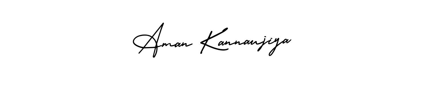 How to Draw Aman Kannaujiya signature style? AmerikaSignatureDemo-Regular is a latest design signature styles for name Aman Kannaujiya. Aman Kannaujiya signature style 3 images and pictures png