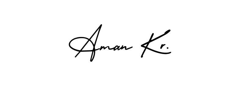 It looks lik you need a new signature style for name Aman Kr.. Design unique handwritten (AmerikaSignatureDemo-Regular) signature with our free signature maker in just a few clicks. Aman Kr. signature style 3 images and pictures png