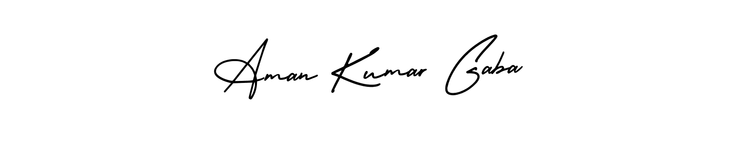 Use a signature maker to create a handwritten signature online. With this signature software, you can design (AmerikaSignatureDemo-Regular) your own signature for name Aman Kumar Gaba. Aman Kumar Gaba signature style 3 images and pictures png