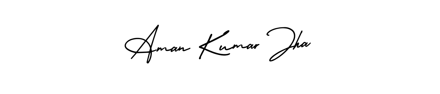 Design your own signature with our free online signature maker. With this signature software, you can create a handwritten (AmerikaSignatureDemo-Regular) signature for name Aman Kumar Jha. Aman Kumar Jha signature style 3 images and pictures png