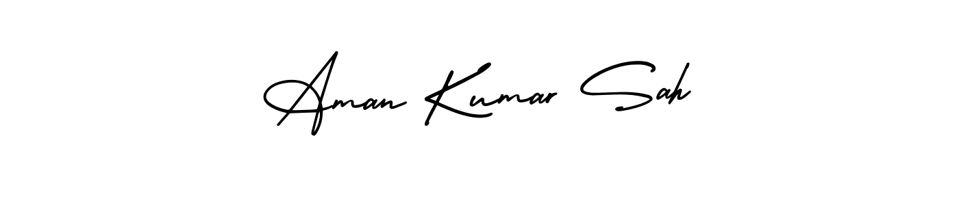 Make a short Aman Kumar Sah signature style. Manage your documents anywhere anytime using AmerikaSignatureDemo-Regular. Create and add eSignatures, submit forms, share and send files easily. Aman Kumar Sah signature style 3 images and pictures png