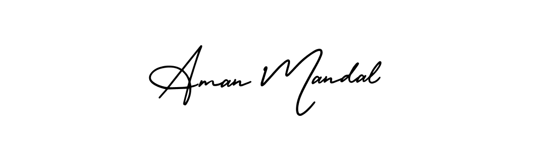 Create a beautiful signature design for name Aman Mandal. With this signature (AmerikaSignatureDemo-Regular) fonts, you can make a handwritten signature for free. Aman Mandal signature style 3 images and pictures png