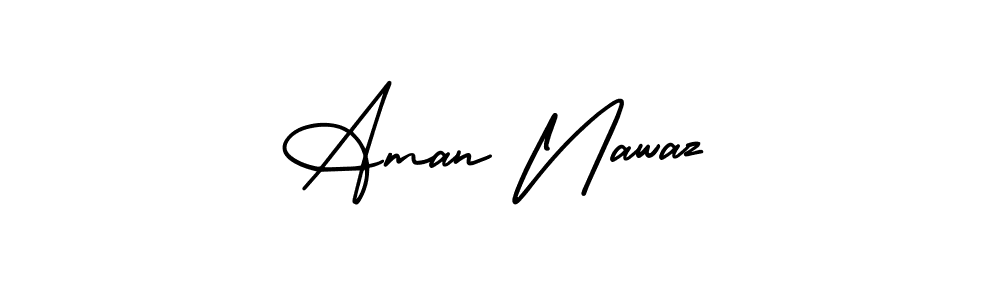 How to make Aman Nawaz signature? AmerikaSignatureDemo-Regular is a professional autograph style. Create handwritten signature for Aman Nawaz name. Aman Nawaz signature style 3 images and pictures png