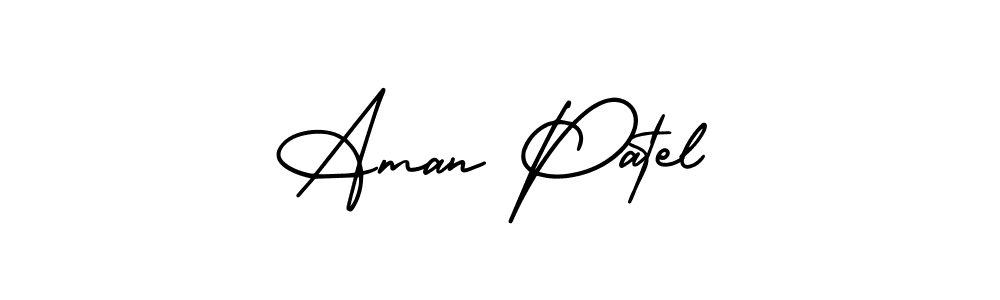 Design your own signature with our free online signature maker. With this signature software, you can create a handwritten (AmerikaSignatureDemo-Regular) signature for name Aman Patel. Aman Patel signature style 3 images and pictures png