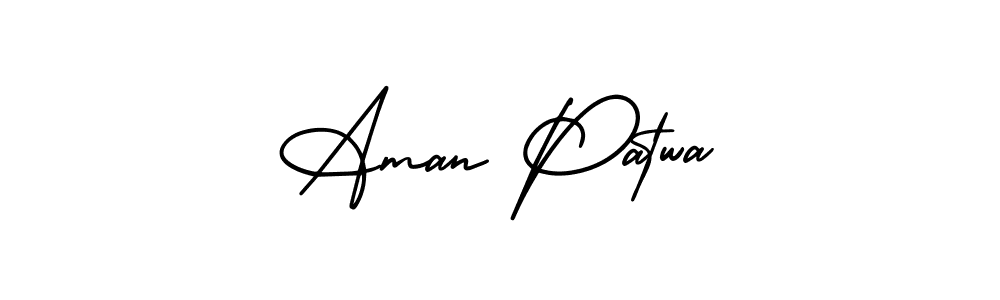 This is the best signature style for the Aman Patwa name. Also you like these signature font (AmerikaSignatureDemo-Regular). Mix name signature. Aman Patwa signature style 3 images and pictures png