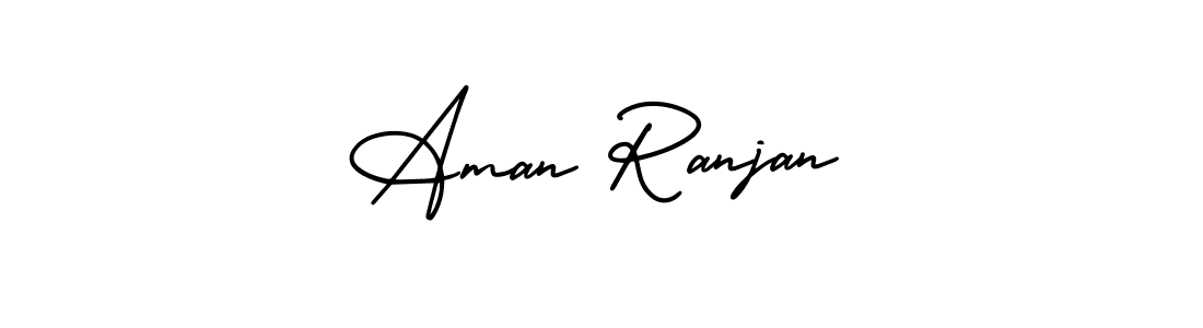 Aman Ranjan stylish signature style. Best Handwritten Sign (AmerikaSignatureDemo-Regular) for my name. Handwritten Signature Collection Ideas for my name Aman Ranjan. Aman Ranjan signature style 3 images and pictures png