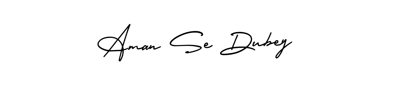 The best way (AmerikaSignatureDemo-Regular) to make a short signature is to pick only two or three words in your name. The name Aman Se Dubey include a total of six letters. For converting this name. Aman Se Dubey signature style 3 images and pictures png