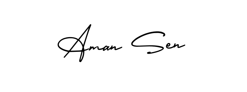 You can use this online signature creator to create a handwritten signature for the name Aman Sen. This is the best online autograph maker. Aman Sen signature style 3 images and pictures png