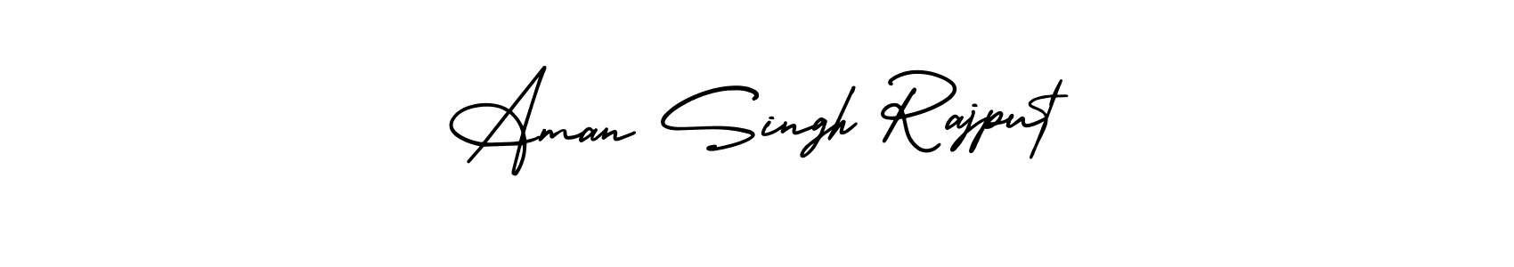 The best way (AmerikaSignatureDemo-Regular) to make a short signature is to pick only two or three words in your name. The name Aman Singh Rajput include a total of six letters. For converting this name. Aman Singh Rajput signature style 3 images and pictures png