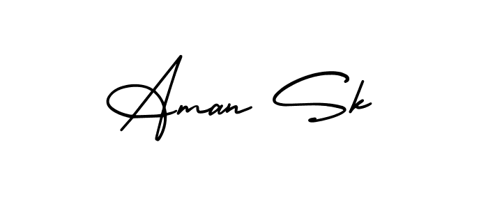 AmerikaSignatureDemo-Regular is a professional signature style that is perfect for those who want to add a touch of class to their signature. It is also a great choice for those who want to make their signature more unique. Get Aman Sk name to fancy signature for free. Aman Sk signature style 3 images and pictures png