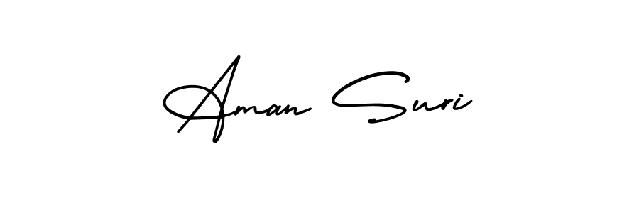 Make a short Aman Suri signature style. Manage your documents anywhere anytime using AmerikaSignatureDemo-Regular. Create and add eSignatures, submit forms, share and send files easily. Aman Suri signature style 3 images and pictures png