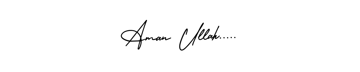 Aman Ullah..... stylish signature style. Best Handwritten Sign (AmerikaSignatureDemo-Regular) for my name. Handwritten Signature Collection Ideas for my name Aman Ullah...... Aman Ullah..... signature style 3 images and pictures png