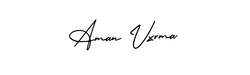 How to Draw Aman Vxrma signature style? AmerikaSignatureDemo-Regular is a latest design signature styles for name Aman Vxrma. Aman Vxrma signature style 3 images and pictures png