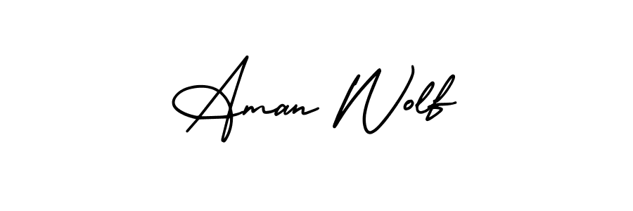 Also we have Aman Wolf name is the best signature style. Create professional handwritten signature collection using AmerikaSignatureDemo-Regular autograph style. Aman Wolf signature style 3 images and pictures png