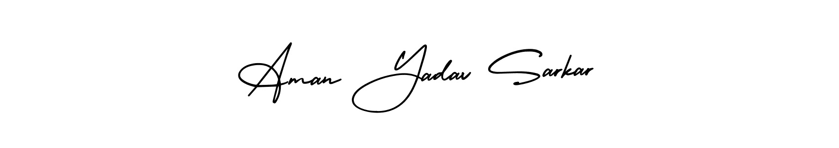It looks lik you need a new signature style for name Aman Yadav Sarkar. Design unique handwritten (AmerikaSignatureDemo-Regular) signature with our free signature maker in just a few clicks. Aman Yadav Sarkar signature style 3 images and pictures png
