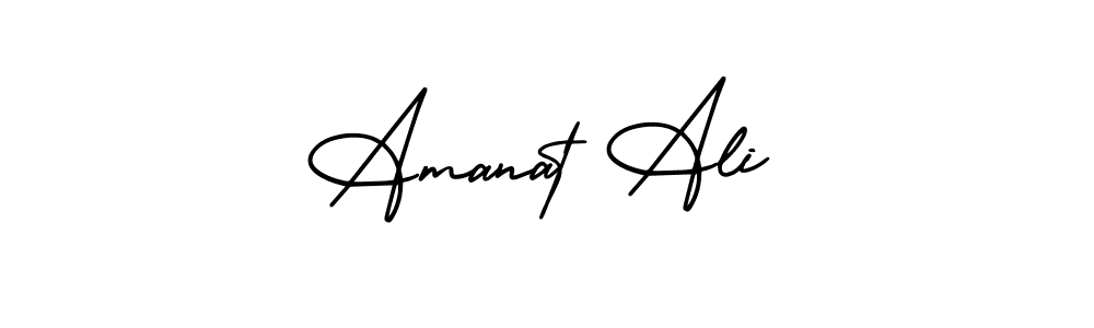 You should practise on your own different ways (AmerikaSignatureDemo-Regular) to write your name (Amanat Ali) in signature. don't let someone else do it for you. Amanat Ali signature style 3 images and pictures png