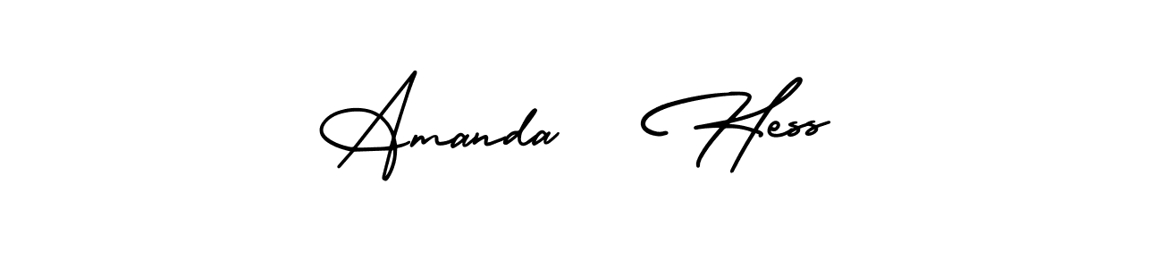 Create a beautiful signature design for name Amanda   Hess. With this signature (AmerikaSignatureDemo-Regular) fonts, you can make a handwritten signature for free. Amanda   Hess signature style 3 images and pictures png