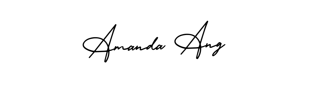 It looks lik you need a new signature style for name Amanda Ang. Design unique handwritten (AmerikaSignatureDemo-Regular) signature with our free signature maker in just a few clicks. Amanda Ang signature style 3 images and pictures png