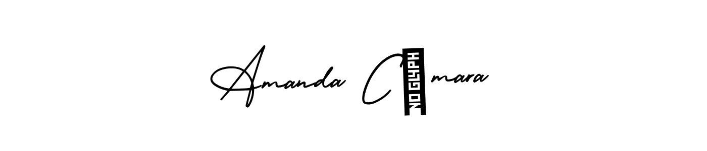 Make a beautiful signature design for name Amanda Câmara. With this signature (AmerikaSignatureDemo-Regular) style, you can create a handwritten signature for free. Amanda Câmara signature style 3 images and pictures png