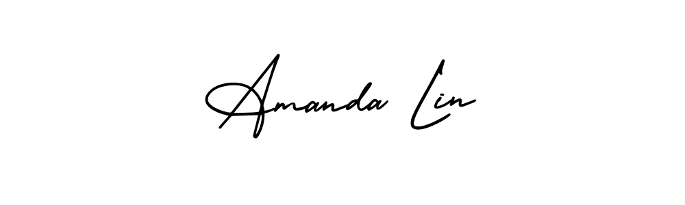 Best and Professional Signature Style for Amanda Lin. AmerikaSignatureDemo-Regular Best Signature Style Collection. Amanda Lin signature style 3 images and pictures png
