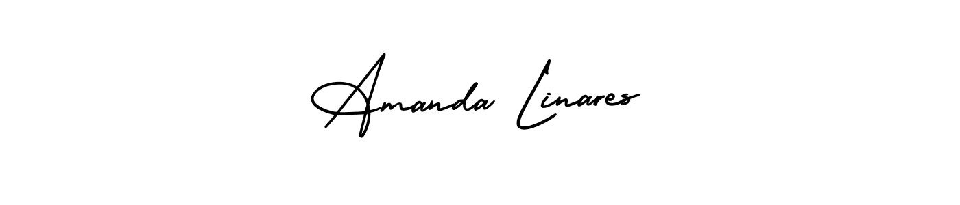 Use a signature maker to create a handwritten signature online. With this signature software, you can design (AmerikaSignatureDemo-Regular) your own signature for name Amanda Linares. Amanda Linares signature style 3 images and pictures png