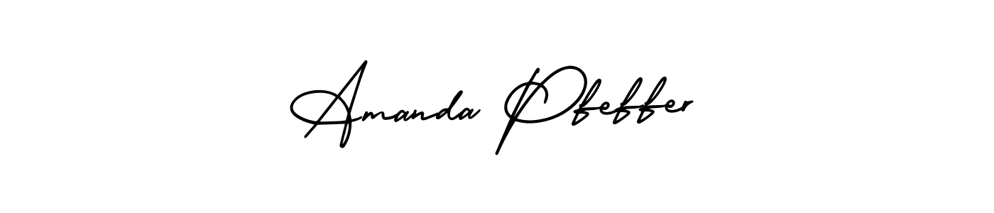 You should practise on your own different ways (AmerikaSignatureDemo-Regular) to write your name (Amanda Pfeffer) in signature. don't let someone else do it for you. Amanda Pfeffer signature style 3 images and pictures png