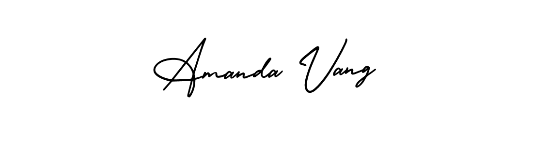 Make a beautiful signature design for name Amanda Vang. Use this online signature maker to create a handwritten signature for free. Amanda Vang signature style 3 images and pictures png