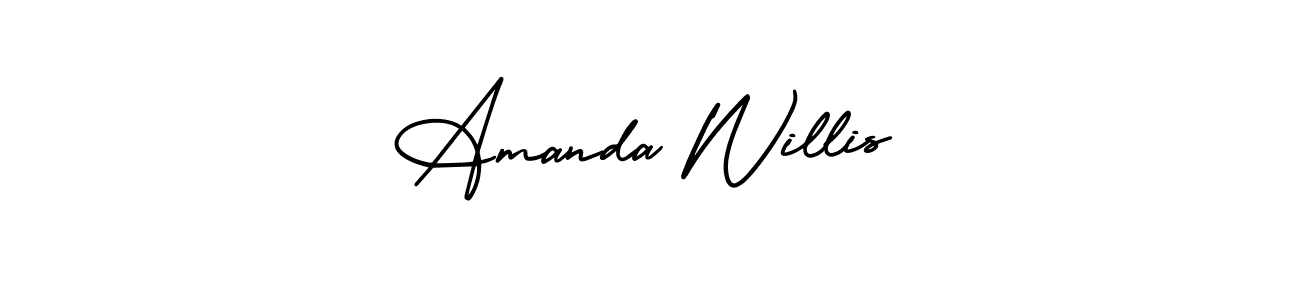 Create a beautiful signature design for name Amanda Willis. With this signature (AmerikaSignatureDemo-Regular) fonts, you can make a handwritten signature for free. Amanda Willis signature style 3 images and pictures png