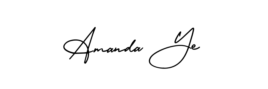 Create a beautiful signature design for name Amanda Ye. With this signature (AmerikaSignatureDemo-Regular) fonts, you can make a handwritten signature for free. Amanda Ye signature style 3 images and pictures png