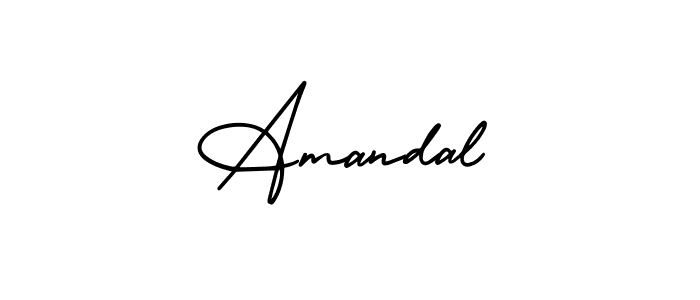 How to Draw Amandal signature style? AmerikaSignatureDemo-Regular is a latest design signature styles for name Amandal. Amandal signature style 3 images and pictures png