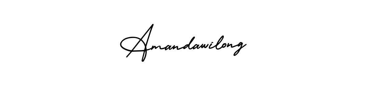 Make a beautiful signature design for name Amandawilong. Use this online signature maker to create a handwritten signature for free. Amandawilong signature style 3 images and pictures png